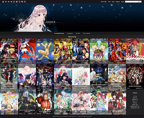 myanimelist website.